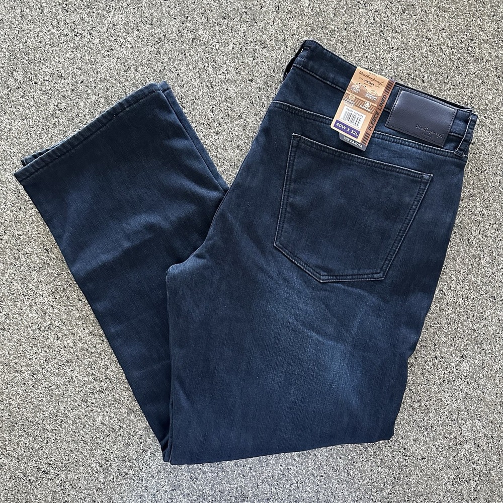 Weatherproof‎ Vintage Regular Fleece Lined Jeans The Dakota Mens Size 40 x 32